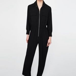 Black Zip up Zara Jumpsuit